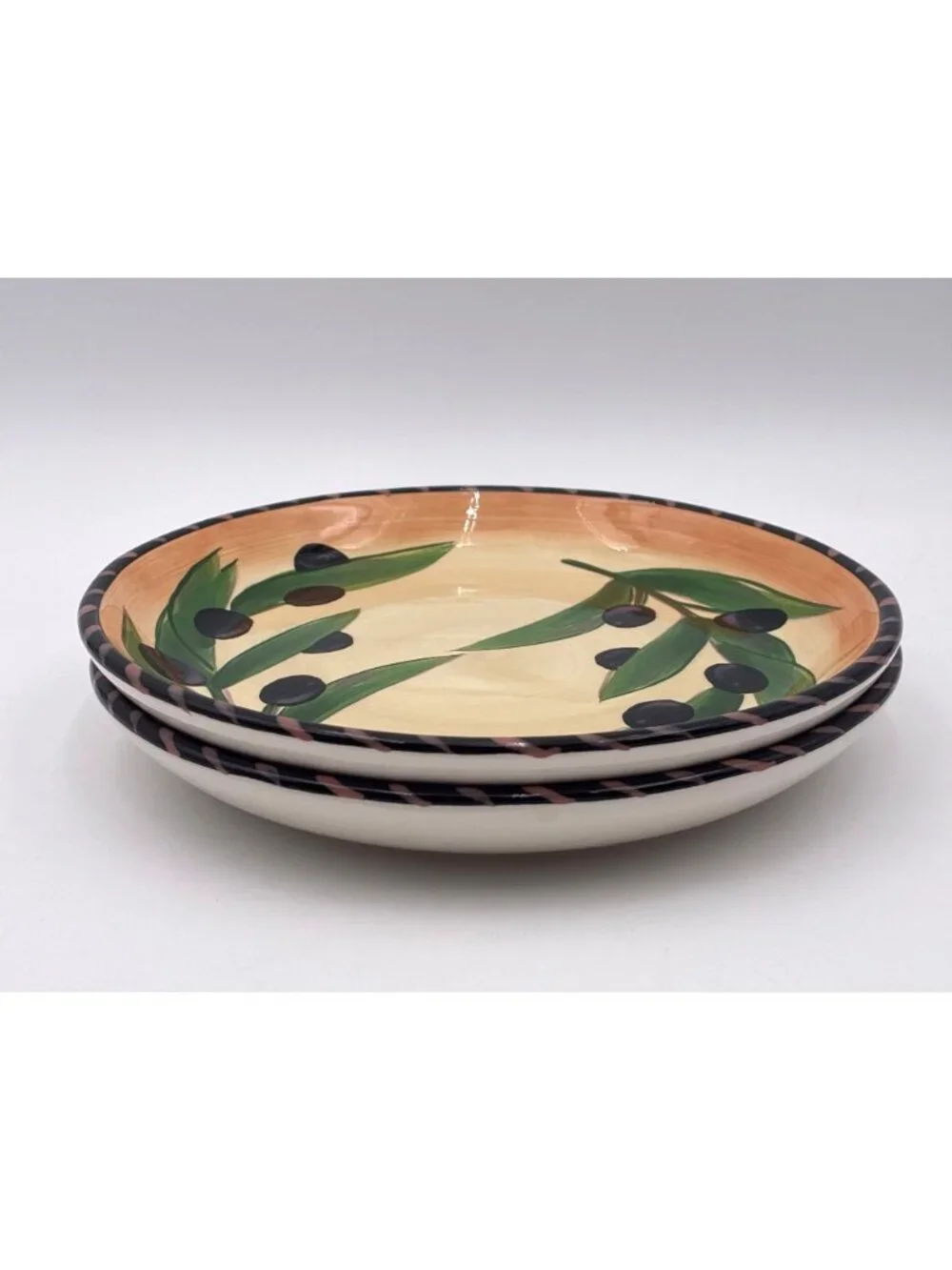 Set of 2 Clay Art Oliva Rustica 8.5